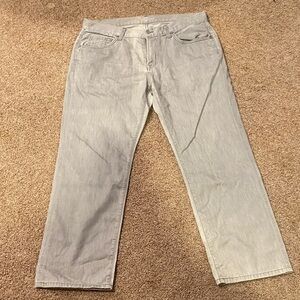 7 For All Mankind Light Gray Men Jeans